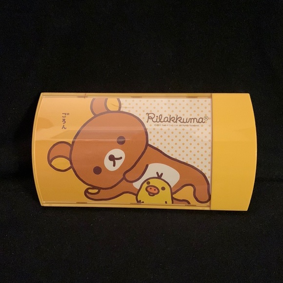 Rilakkuma plastic case for jewelry or pills from Japan